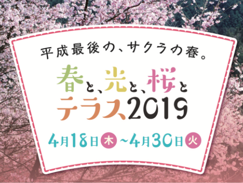 春と、光と、桜とテラス 2019