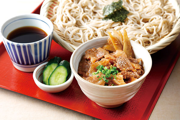 蕎麦とびらとり和牛ミニ丼セット